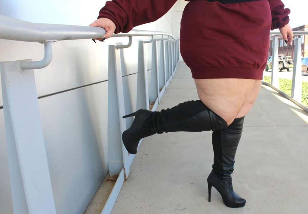 cheap thigh high boots for plus size legs