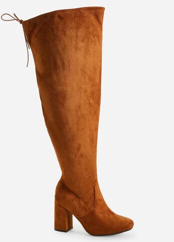 Plus Size Thigh High Wide Calf Boots - Ready To Stare