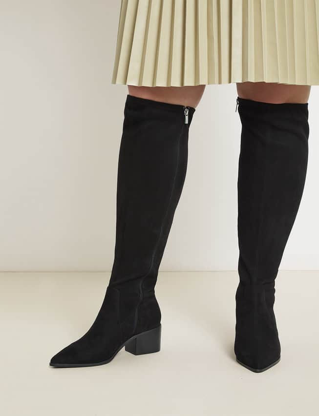 flat over the knee boots wide calf