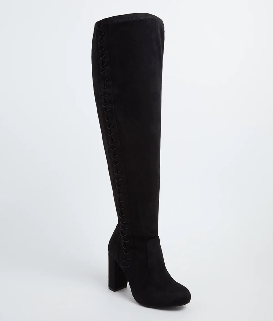 thigh high boots size 12 wide
