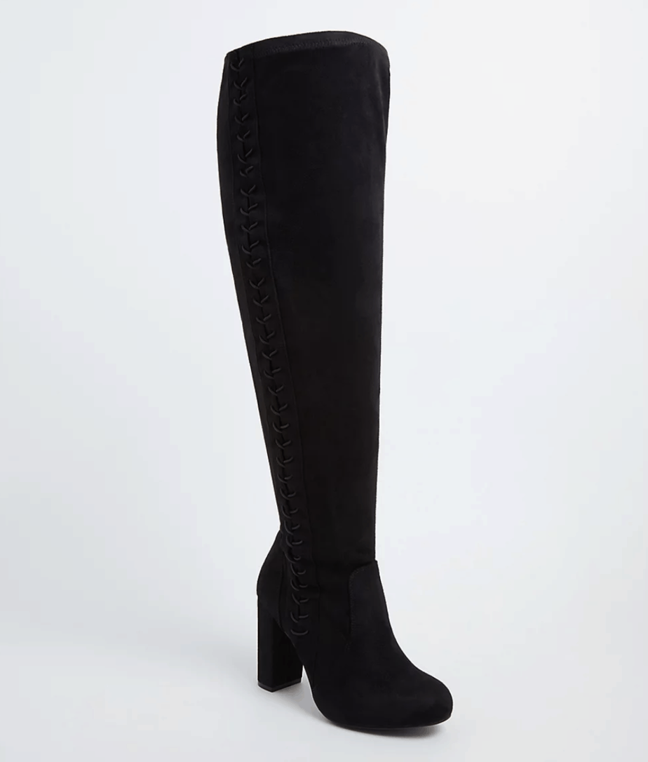 Plus Size Thigh High Wide Calf Boots Ready To Stare 1190