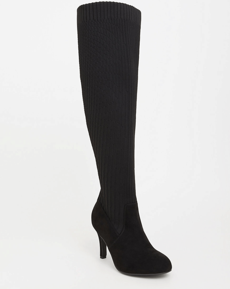 Plus Size Thigh High Wide Calf Boots Ready To Stare 3519