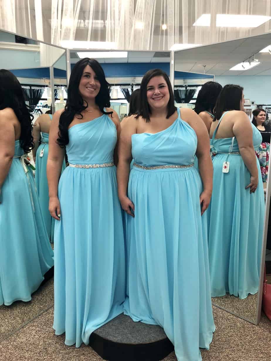 Plus Size One Shoulder Bridesmaid Dress