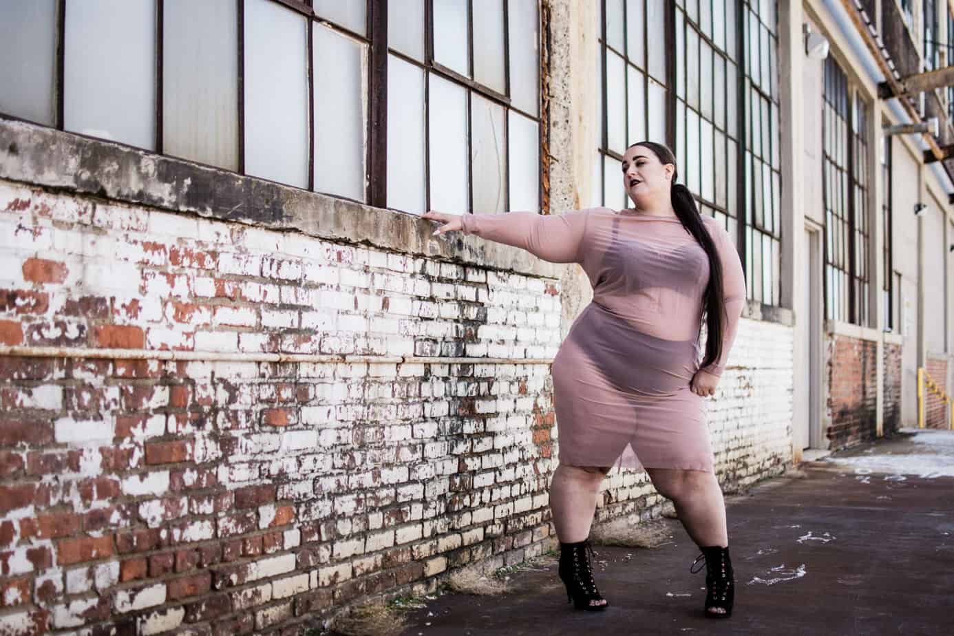 My Print Plus Size Fashion Editorial in SLiNK Magazine