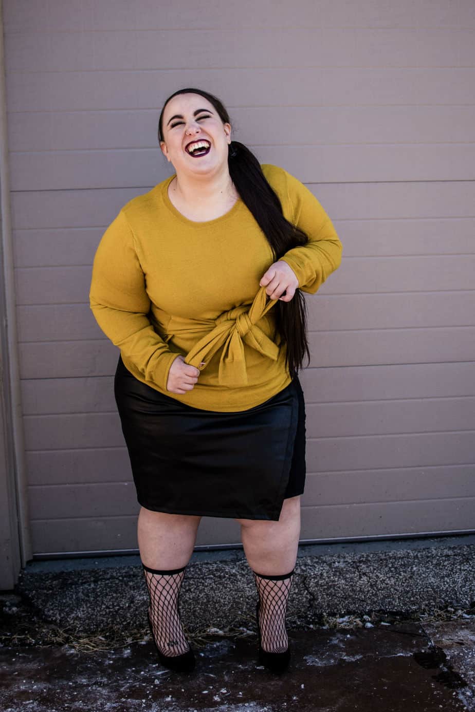 My Print Plus Size Fashion Editorial in SLiNK Magazine