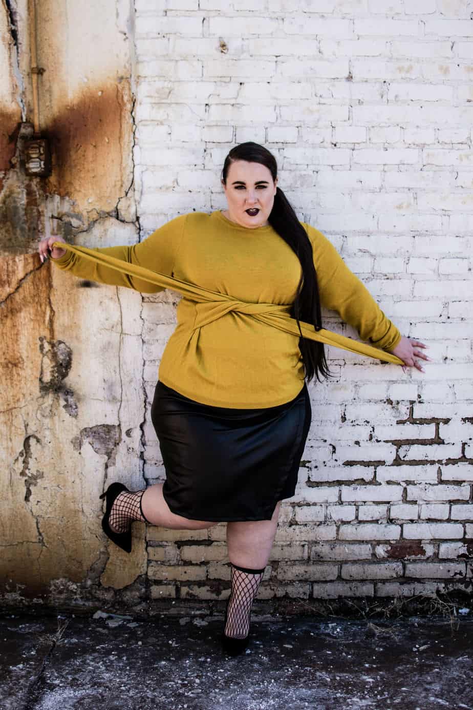 My Print Plus Size Fashion Editorial in SLiNK Magazine