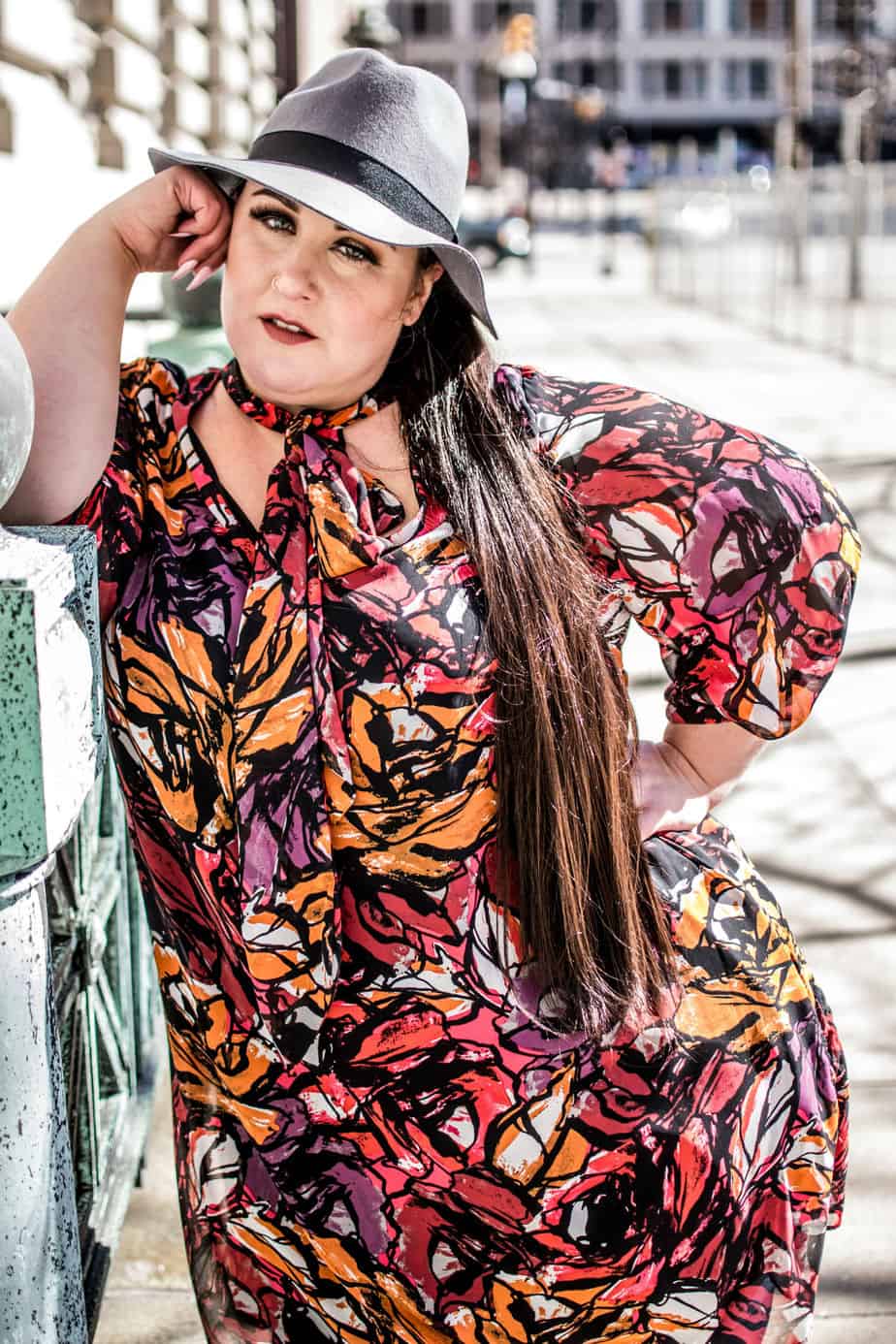 My Print Plus Size Fashion Editorial in SLiNK Magazine