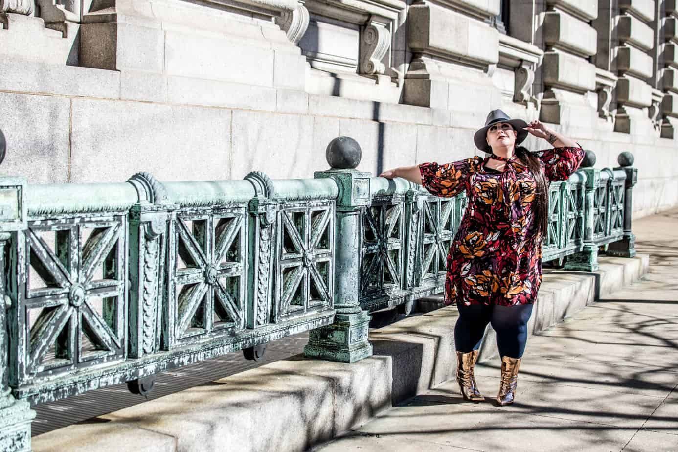 My Print Plus Size Fashion Editorial in SLiNK Magazine