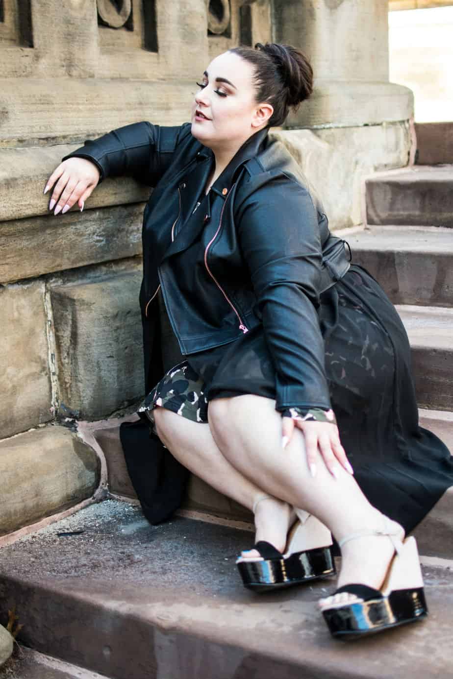 My Print Plus Size Fashion Editorial in SLiNK Magazine