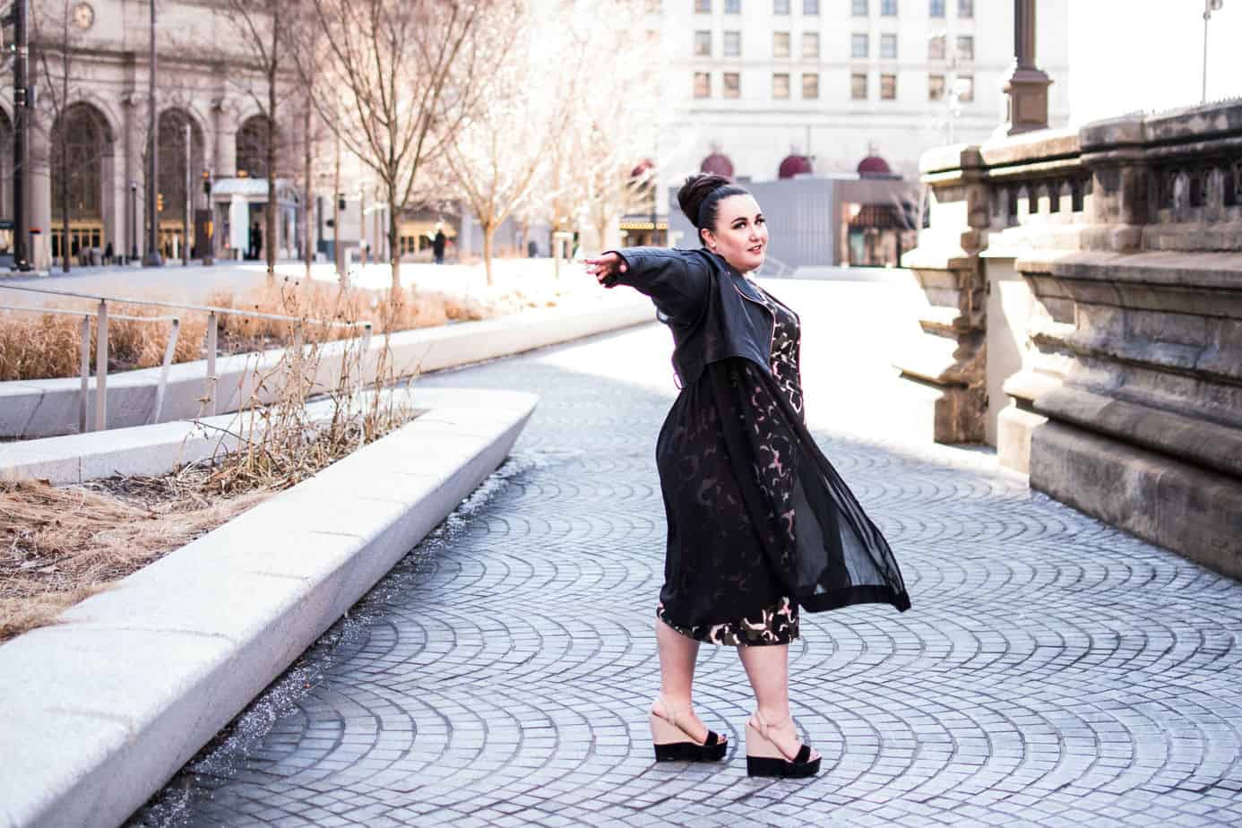 My Print Plus Size Fashion Editorial in SLiNK Magazine