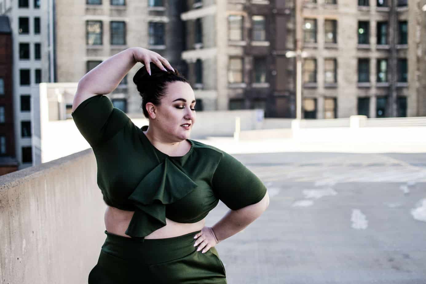My Print Plus Size Fashion Editorial in SLiNK Magazine