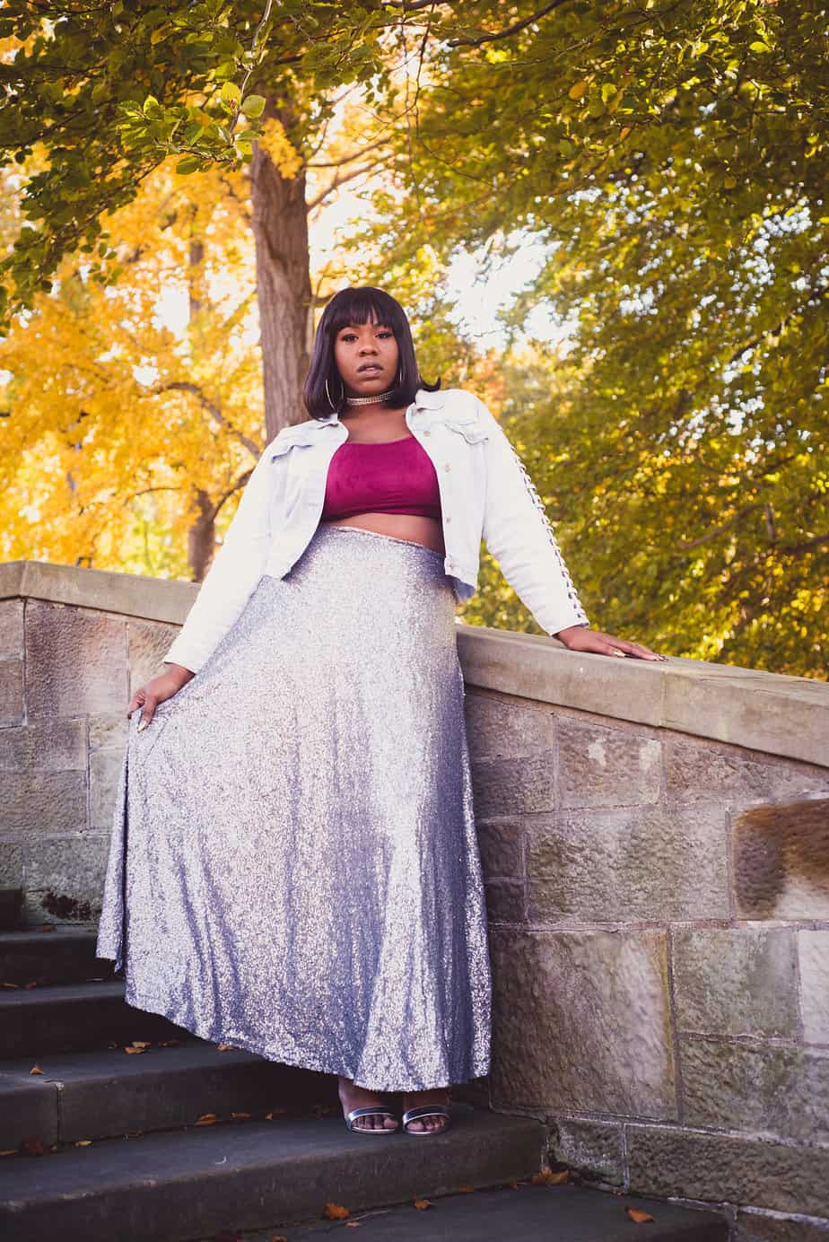 plus size sequin maxi