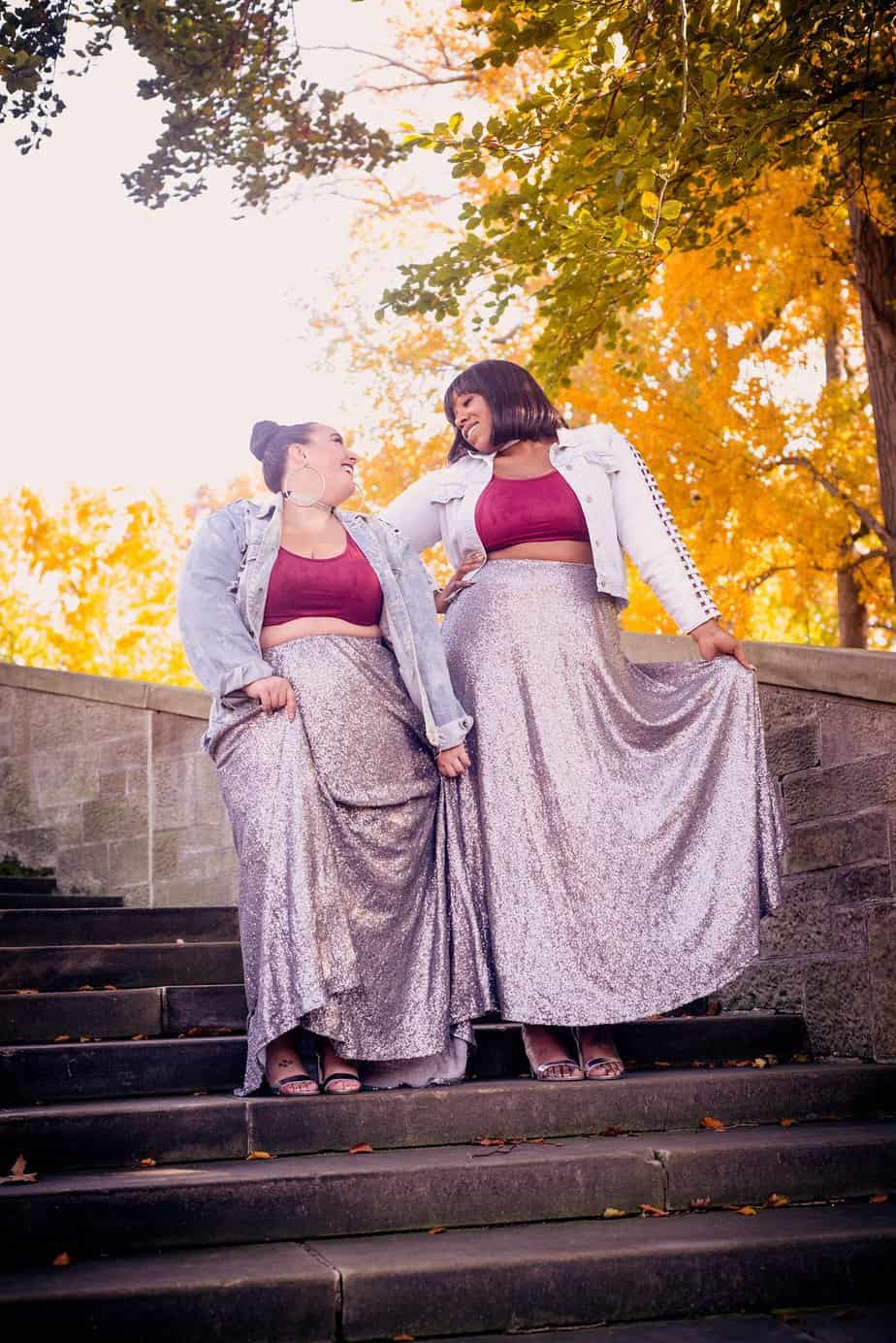 plus size sequin maxi