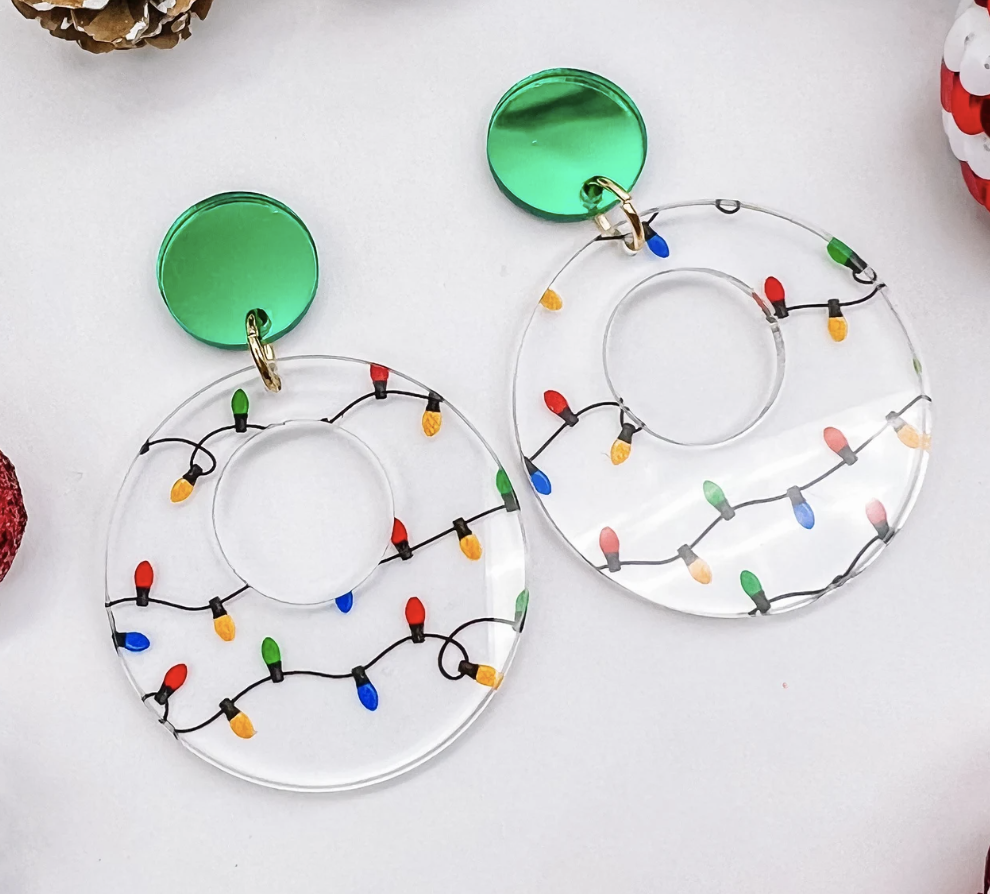 christmas earrings
