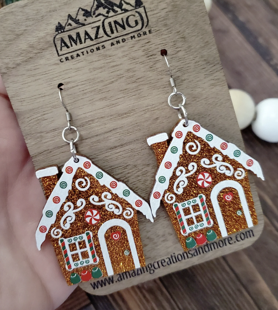 christmas earrings