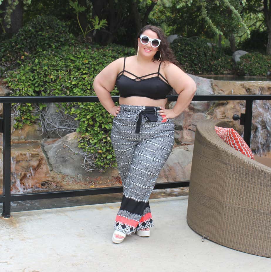 plus size wide leg pants