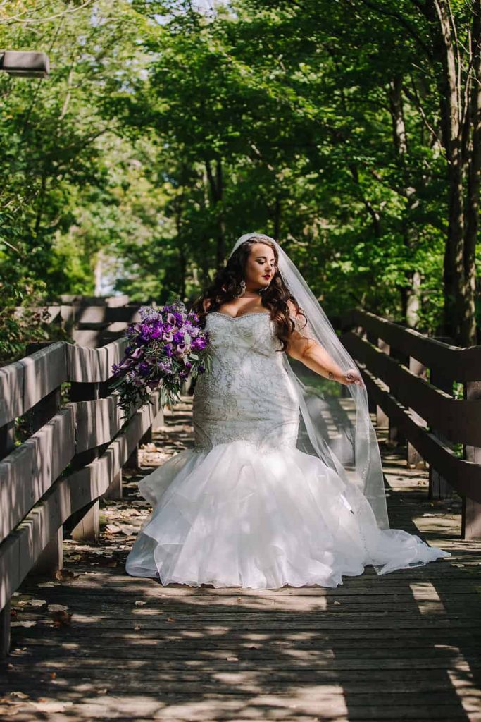 Plus Size Bride in Mermaid Dress
